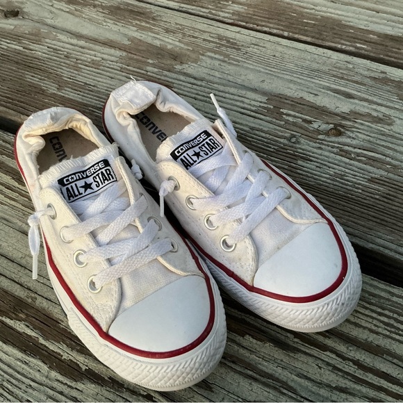 Converse Chuck Taylor Womens Shoreline Size 7.5 Sneaker Low White Slip On - Picture 7 of 10
